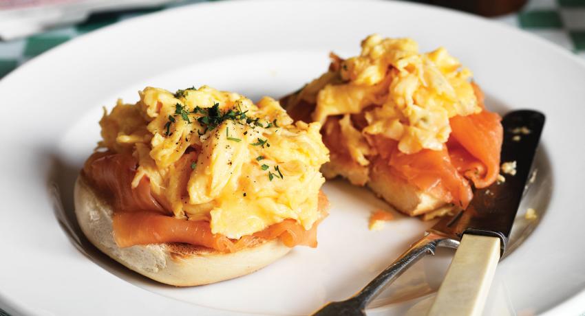 Smoked Salmon Scramble