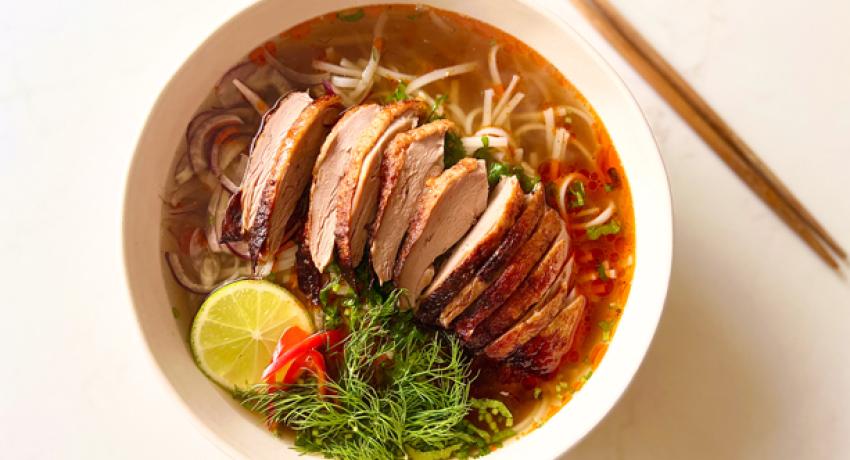 Thuy Pham-Roast duck noodle soup