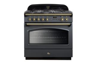 Falcon Classic FX 90 Dual Fuel in Slate with brass trim