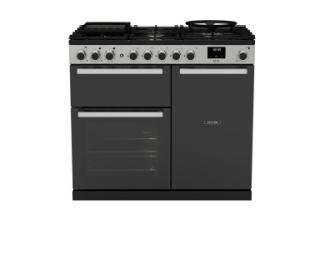 Falcon Edge Deluxe 100 Dual Fuel, Black Glass-Chrome